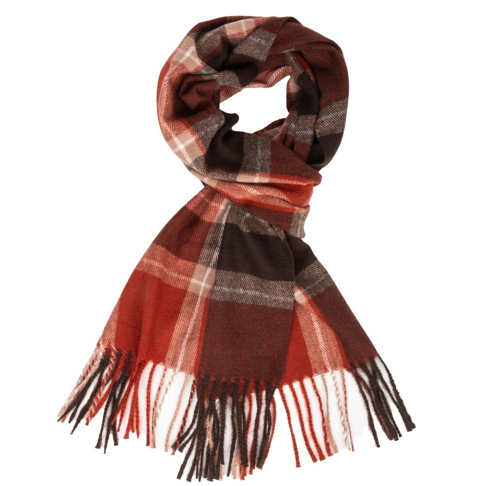 1221 Winter Plaid Scarf For Women Men- Cashmere Feels Warm Tartan Scarves